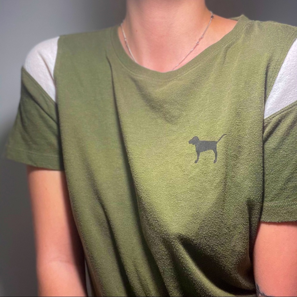 PINK green shirt